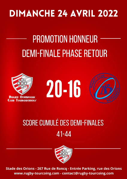 Résultats Demi-Finale Séniors A 