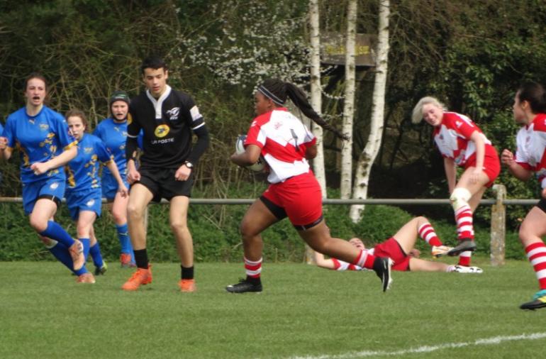 Nos Cadettes U18, Vice Championnes à 10 de la Ligue des Hauts de France de Rugby.  Les Seniors 3ème.