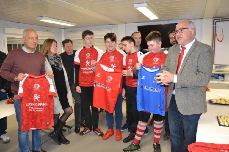 Réception des partenaires du Club et remise de maillots  à nos U16