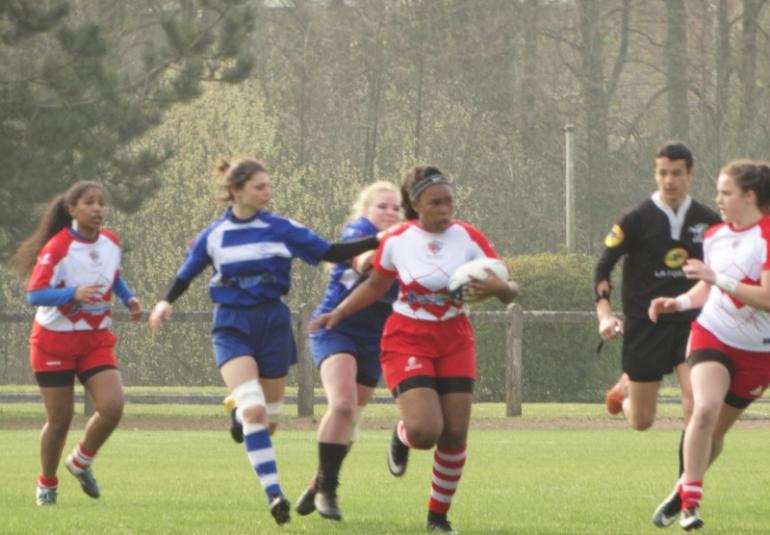 Nos Cadettes U18, Vice Championnes à 10 de la Ligue des Hauts de France de Rugby.  Les Seniors 3ème.